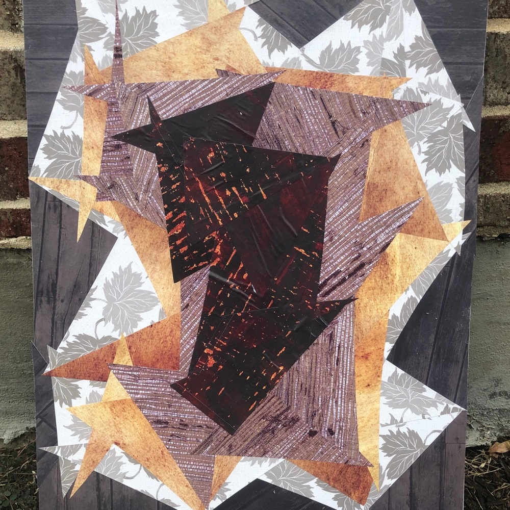 ✨Original Handmade Abstract Collage on Canvas✨